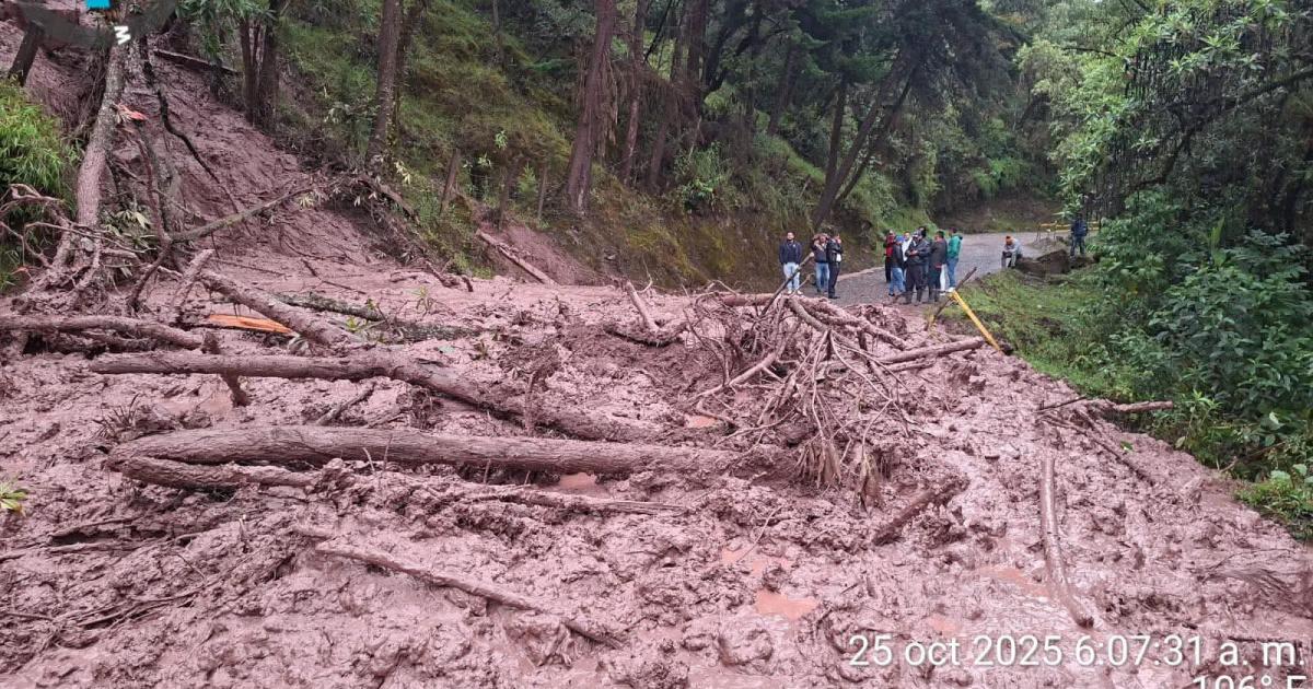 Vía Curos–Málaga, in Santander, remains closed after an avalanche in the Pangote sector