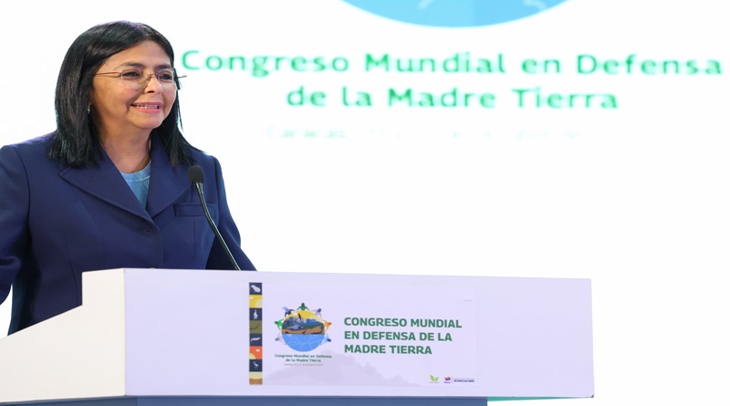 Vice President Rodríguez calls for changing the system to save life on the planet