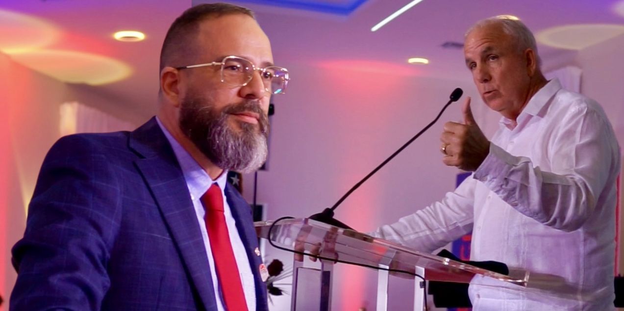 Alexander Otalola y Carlos Giménez, miembros fundadores de la Fundación Cubana Anticomunista