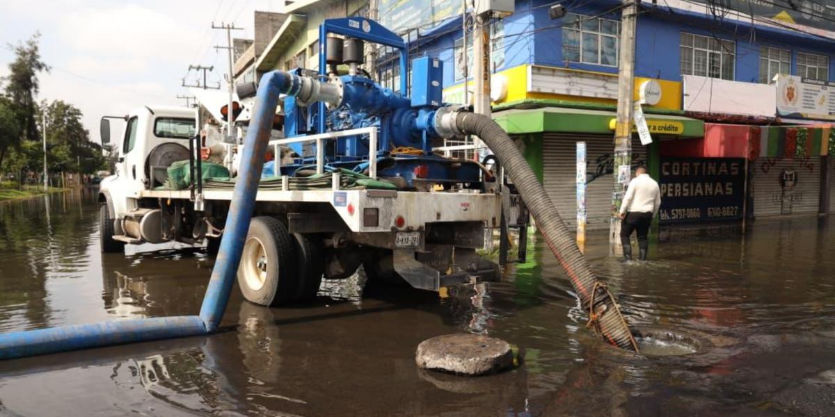 What is the “great project” of Conagua to avoid flooding in Neza, Los Reyes and Iztapalapa