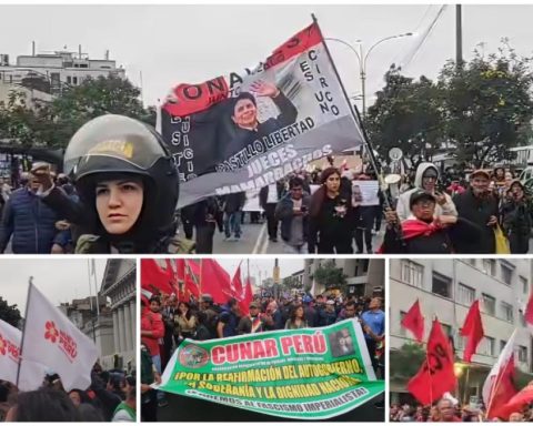 What was not seen: Castillistas and leftists moved the march of generation Z (VIDEO)