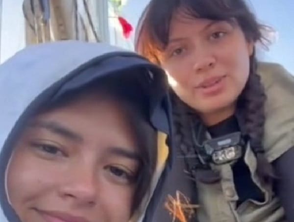 Colombianas detenidas por fuerzas israelíes.