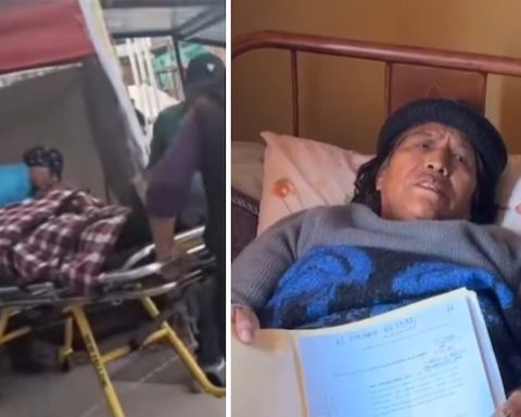 Woman protesting over debt owed to the municipality of El Tambo was hospitalized in an emergency