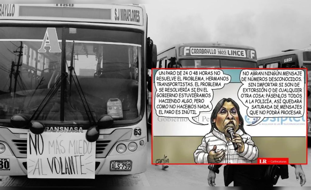 "Do not open any message": Carlincatura exposes the "plan" From President Boluarte to stop extortion