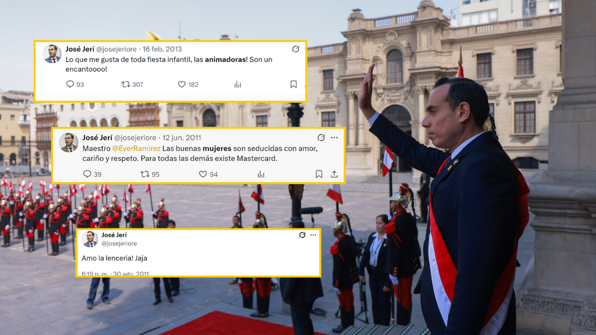 "I love lingerie": The controversial tweets of the new president of Peru, José Jerí