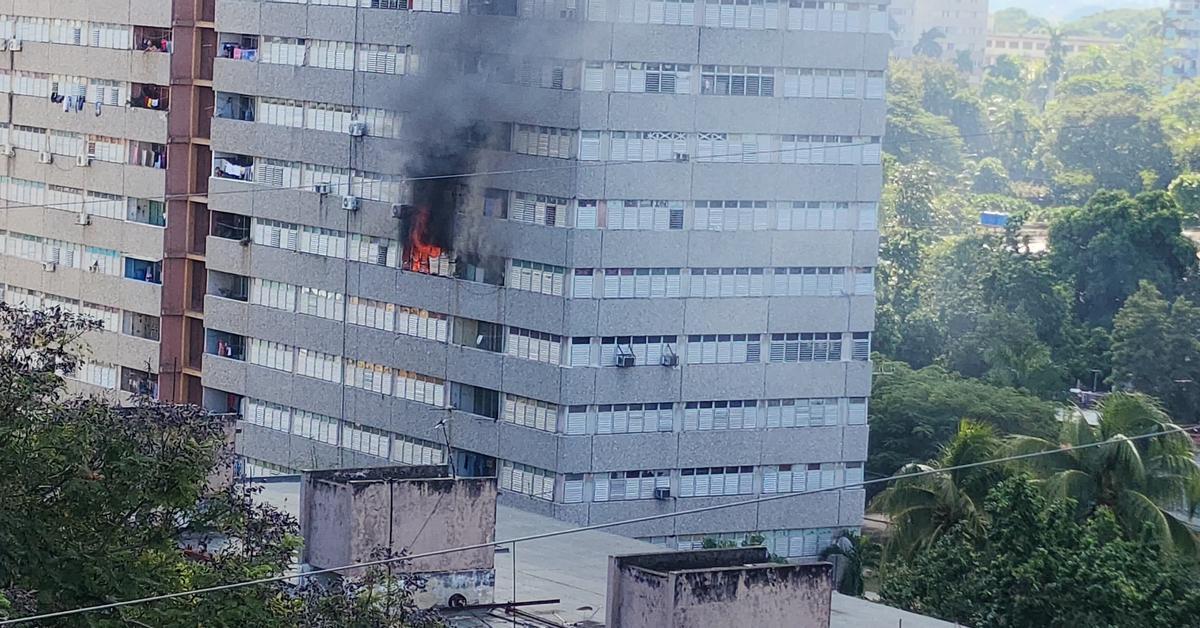 A fire in a building in Nuevo Vedado leaves an elderly woman dead
