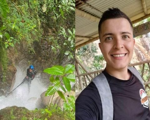 A young man trapped in a waterfall is found dead in Valle de San Juan, Tolima