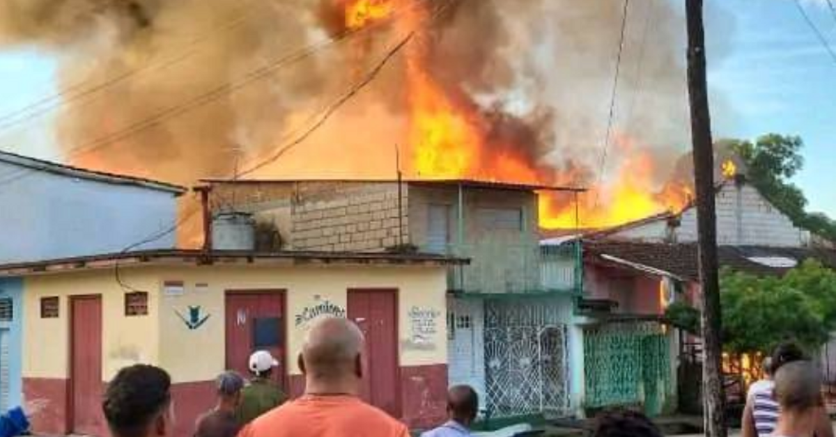 An explosion, followed by a fire, wakes up the Cuban municipality of Camajuaní