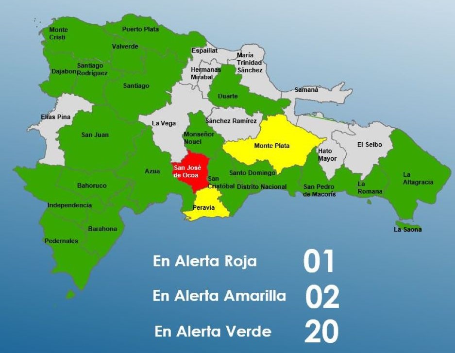 COE increases the provinces on alert to 23