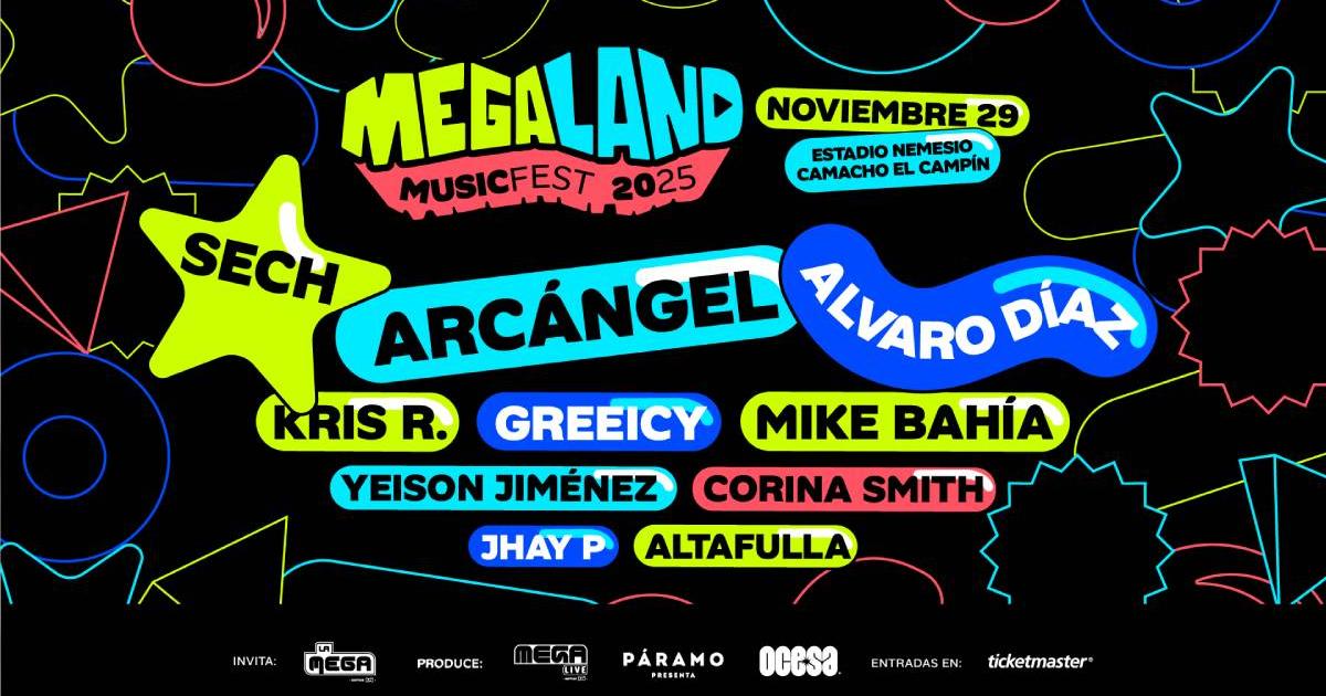 Canal RCN will broadcast live this Saturday the Megaland Music Fest 2025: this you should know