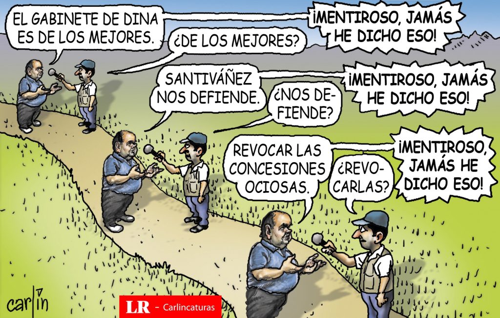 Carlincatura exposes the times that Rafael López Aliaga denied his own statements