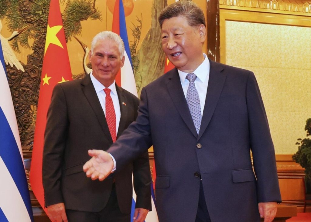 Chinese government urges the US to “immediately lift the blockade and sanctions against Cuba”