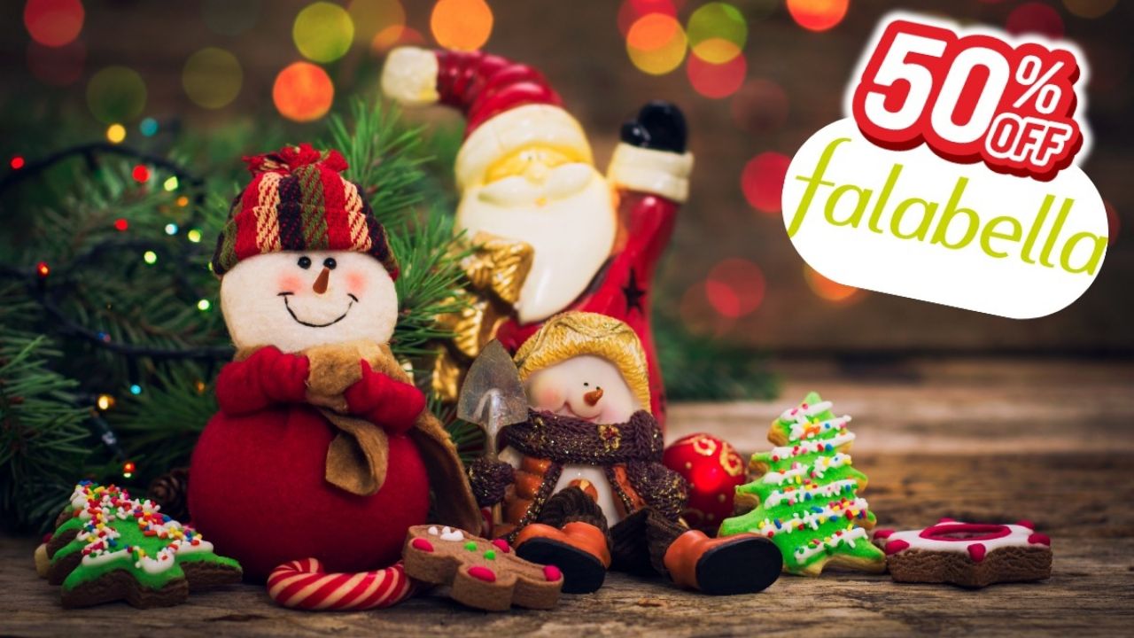 Christmas decorations on sale at Falabella Chile: products with up to 50% off