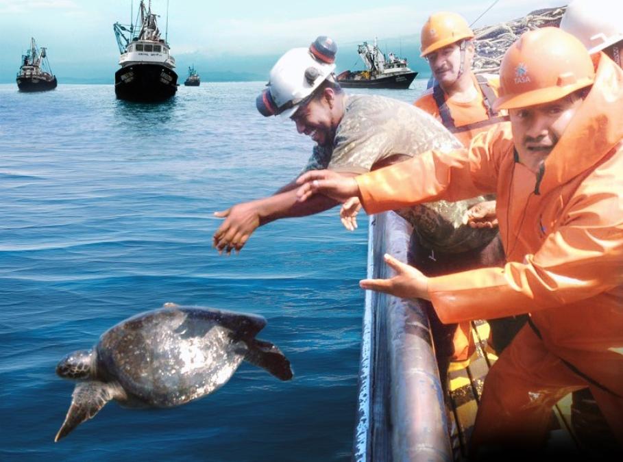 Compatible industrial fishing in protected natural areas