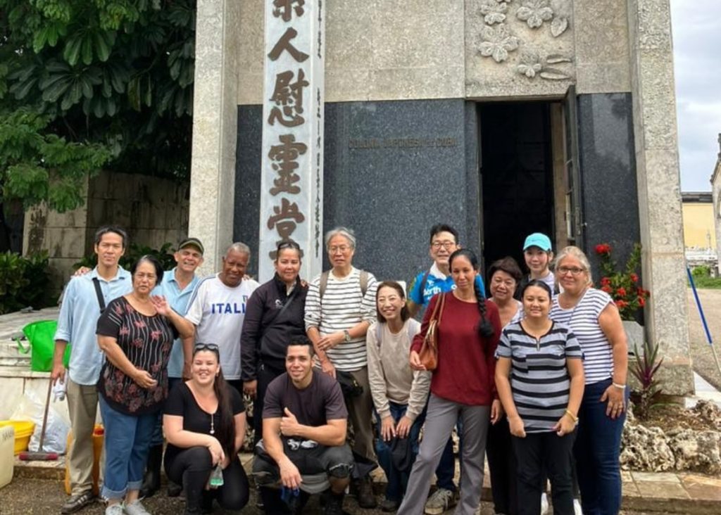 Cubans of Japanese descent pay tribute to their ancestors at the Columbus Cemetery in Havana