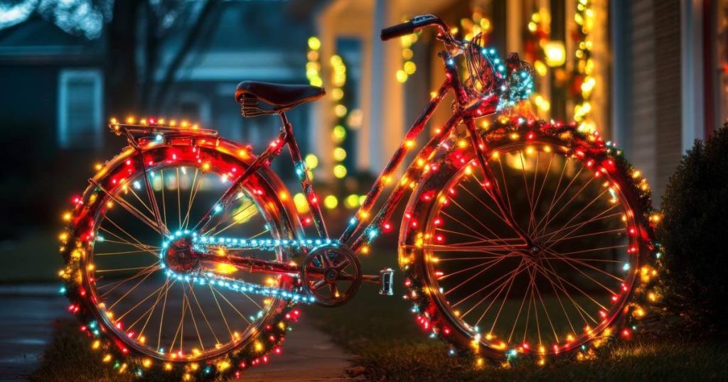Cyclist in Valledupar causes a sensation with his Christmas look