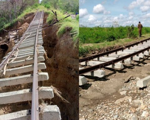 Damage caused by Melissa keeps the railways in eastern Cuba in check