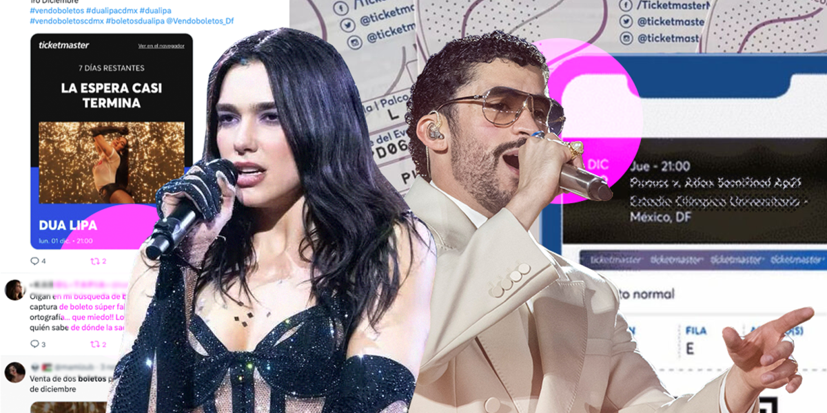 Dua Lipa and Bad Bunny concerts in CDMX, the perfect bait for online scams