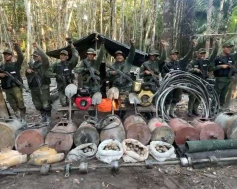 Fanb destroys illegal mining equipment in Amazonas