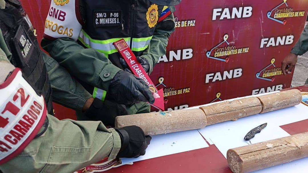 Fanb seizes more than 26 kilos of coca sulfate in the state of Carabobo