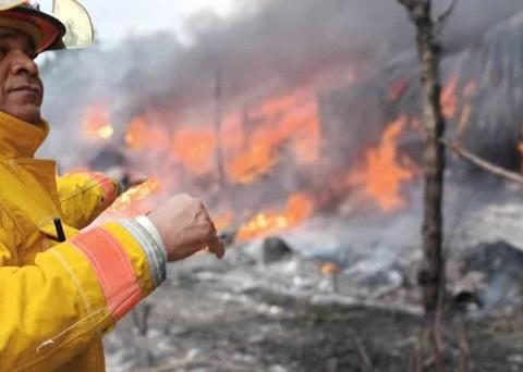 Fire in a plastics factory in the southern area of ​​Santiago