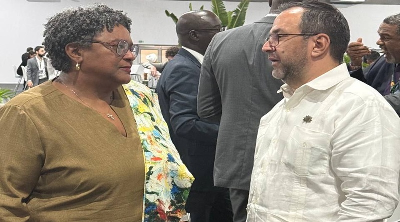 Canciller Gil y Primera Ministra Barbados coinciden en la paz e integración del Caribe