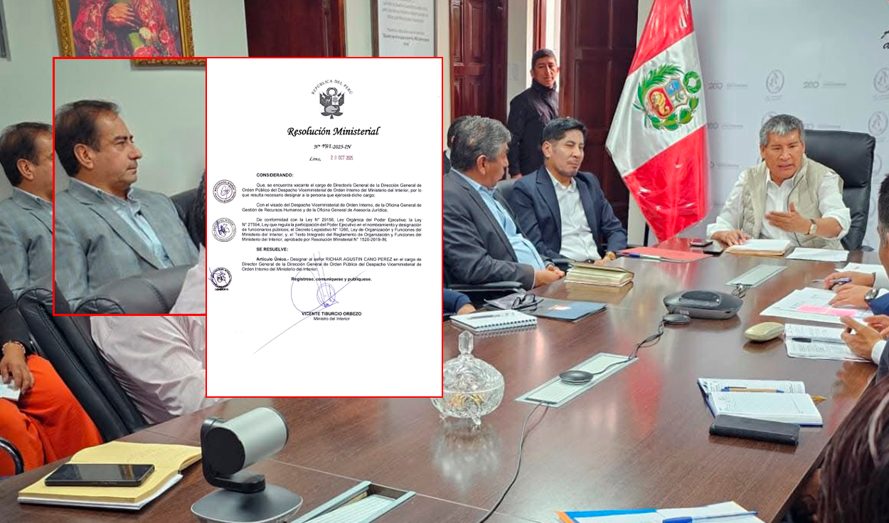 Former advisor to Wilfredo Oscorima was appointed director of Public Order in the Ministry of the Interior