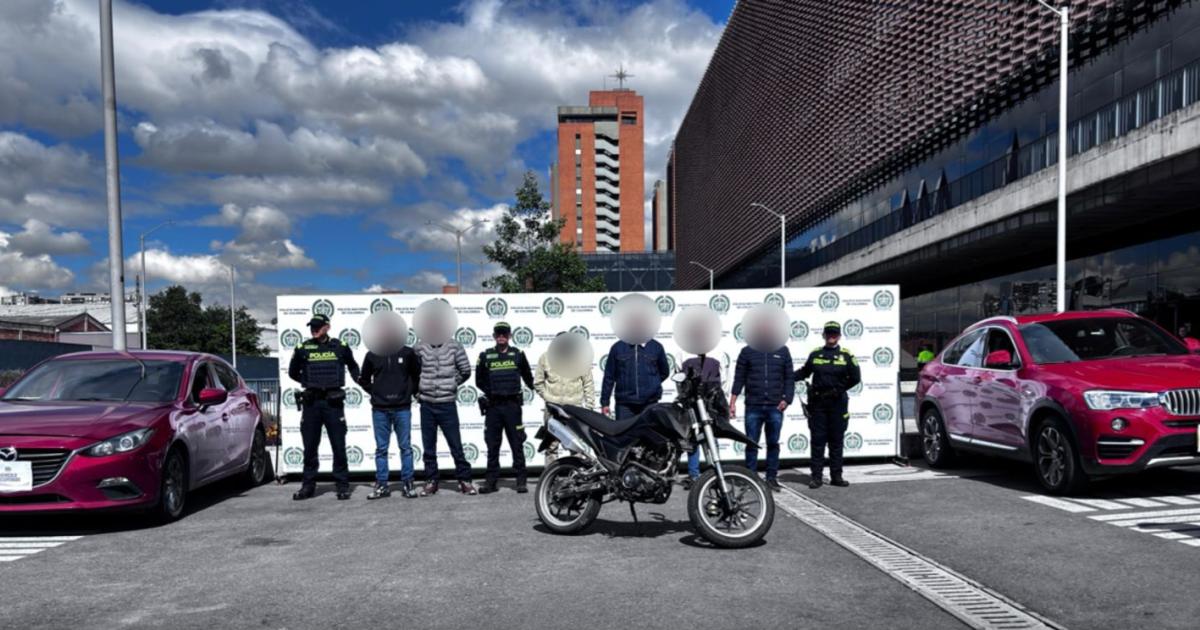 Gang 'Los del carro rojo' falls: they stole high-end cars in Bogotá