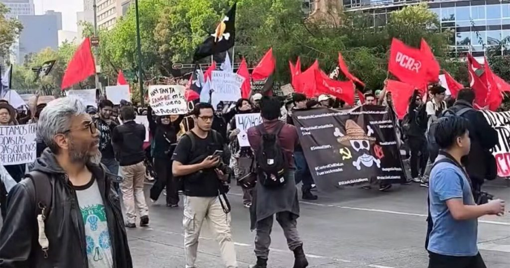 Generation Z march in CDMX against violence in the country