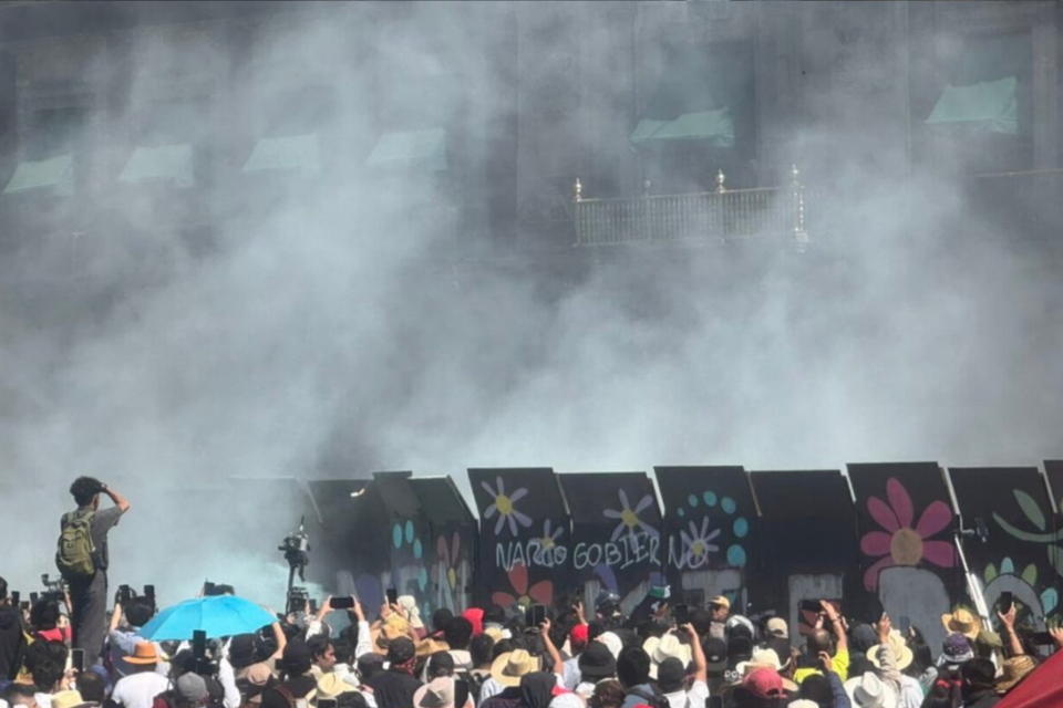 “Generation Z” protest in CDMX ends in riots in front of the National Palace