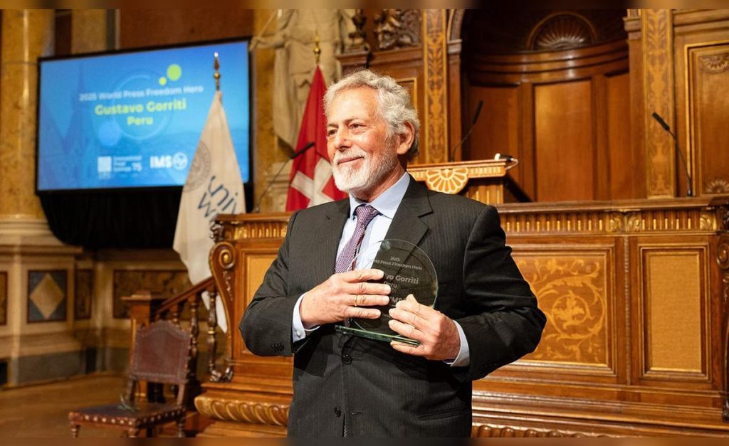 Gorriti receives the World Press Freedom Hero Award: "Free journalism is under attack by dictatorships"