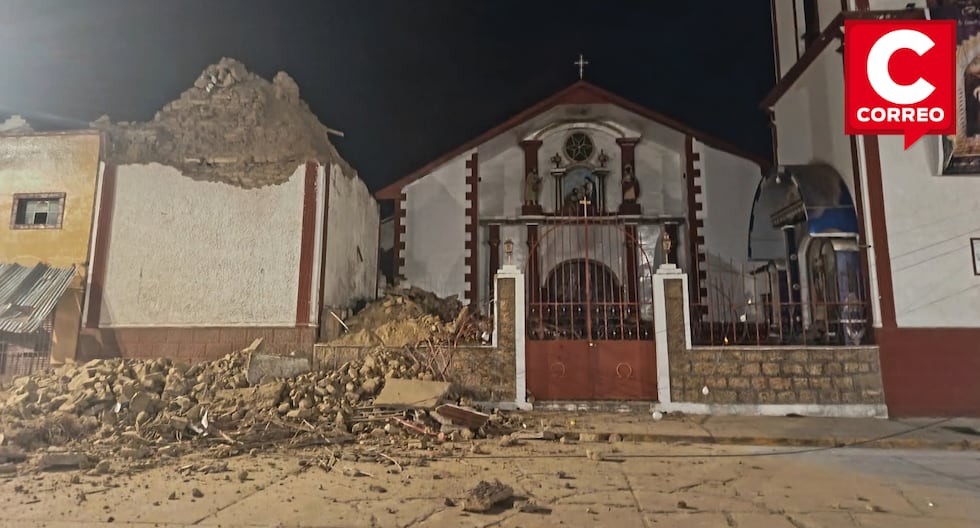 Historic church tower collapses in the province of Junín