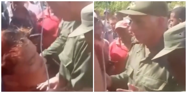 “I don't have anything to give it to you now either!”: Díaz-Canel loses his temper with a victim