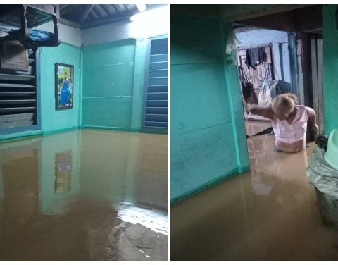 Vivienda inundada en Baracoa