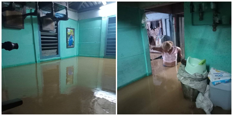 Vivienda inundada en Baracoa