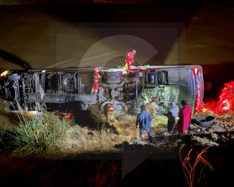 Interprovincial bus overturns on the banks of the Mantaro River and leaves 24 injured on the Central Highway