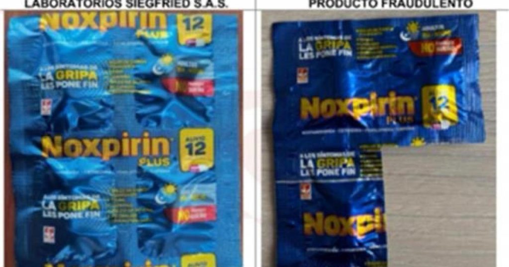Invima launches urgent alert for counterfeiting of Noxpirin in Colombia