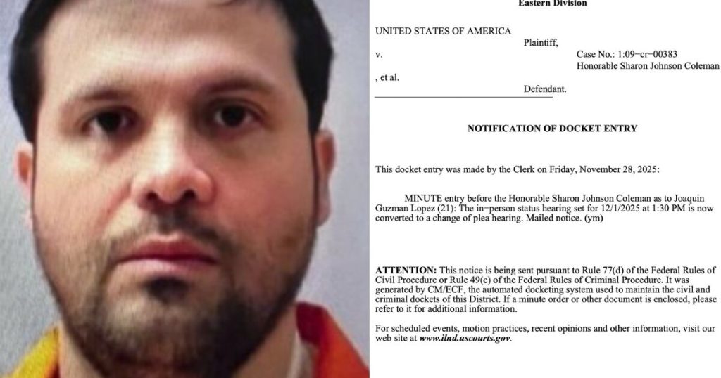 Joaquín Guzmán López, son of ''Chapo'', will plead guilty in the US