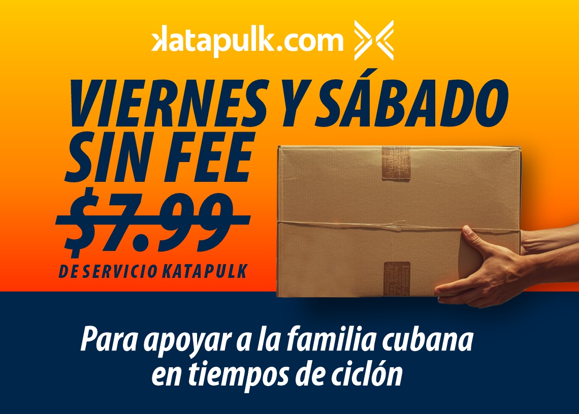 Katapulk waives its $7.99 service fee this Friday and Saturday to support Cuban families affected by Hurricane Melissa