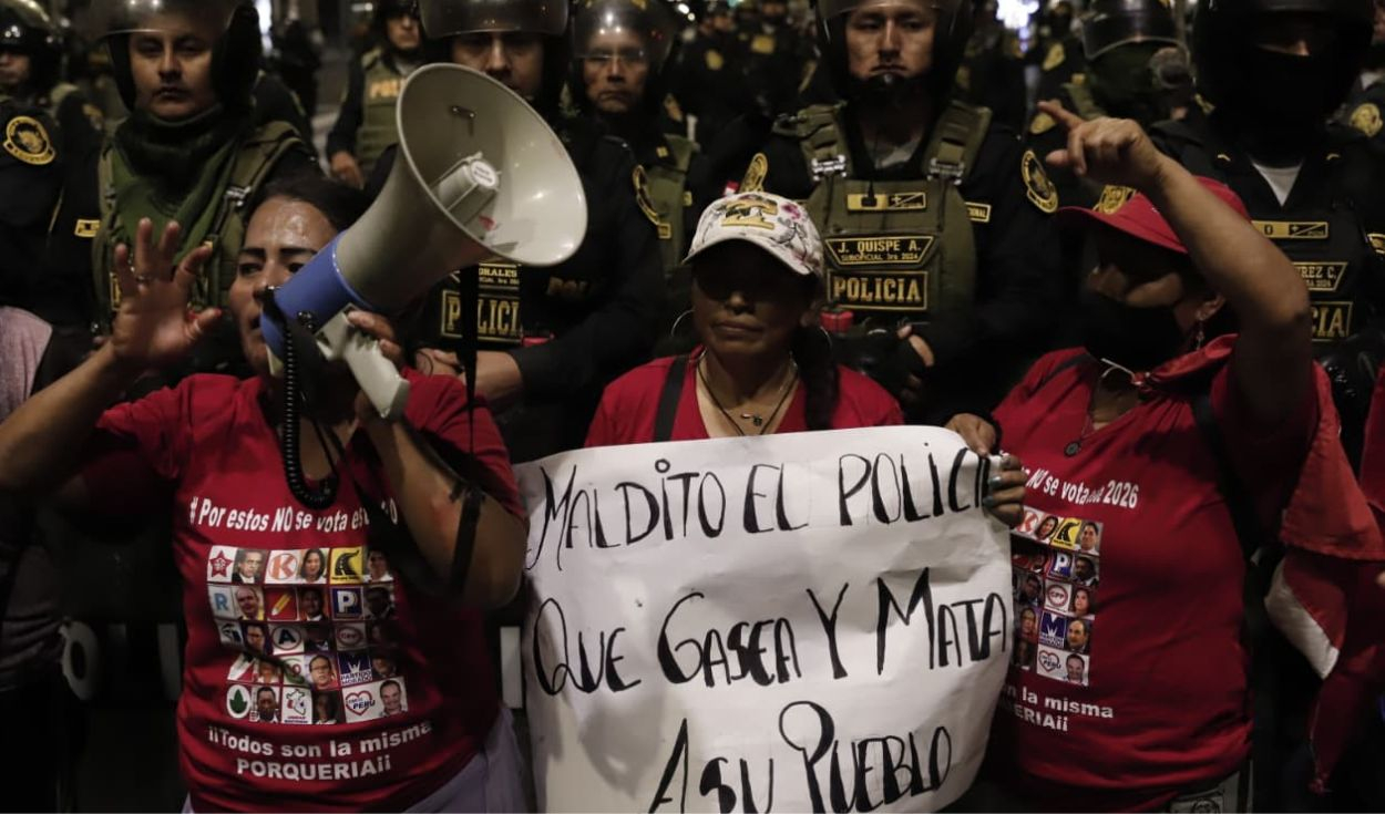 March of 14N: Generation Z and unions took to the streets in Lima and regions