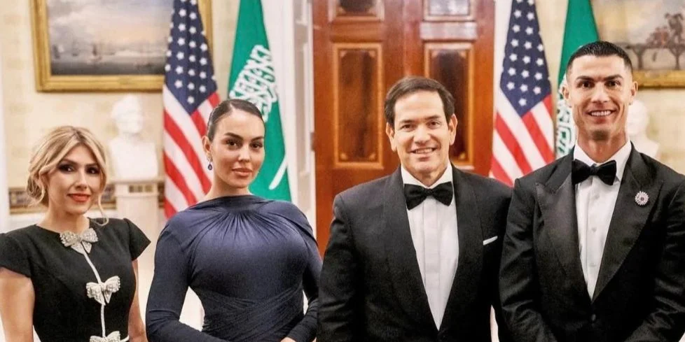 Cristiano Ronaldo y Marco Rubio coincidieron en la Casa Blanca el pasado martes