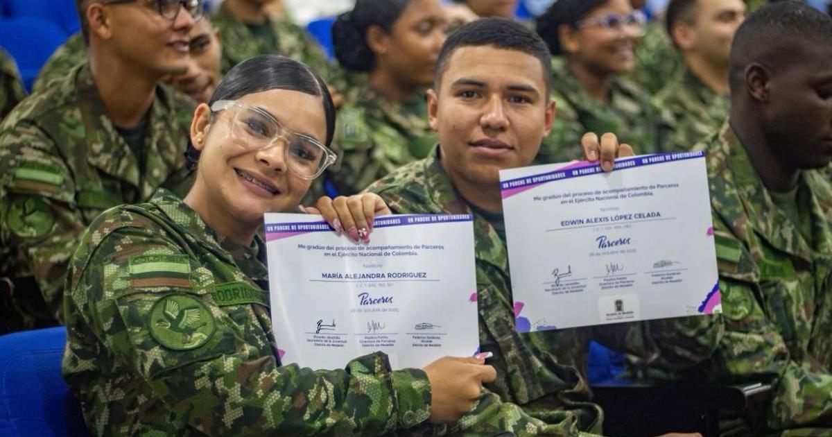 Medellín Partners Program: 147 ex-soldiers begin their civilian life