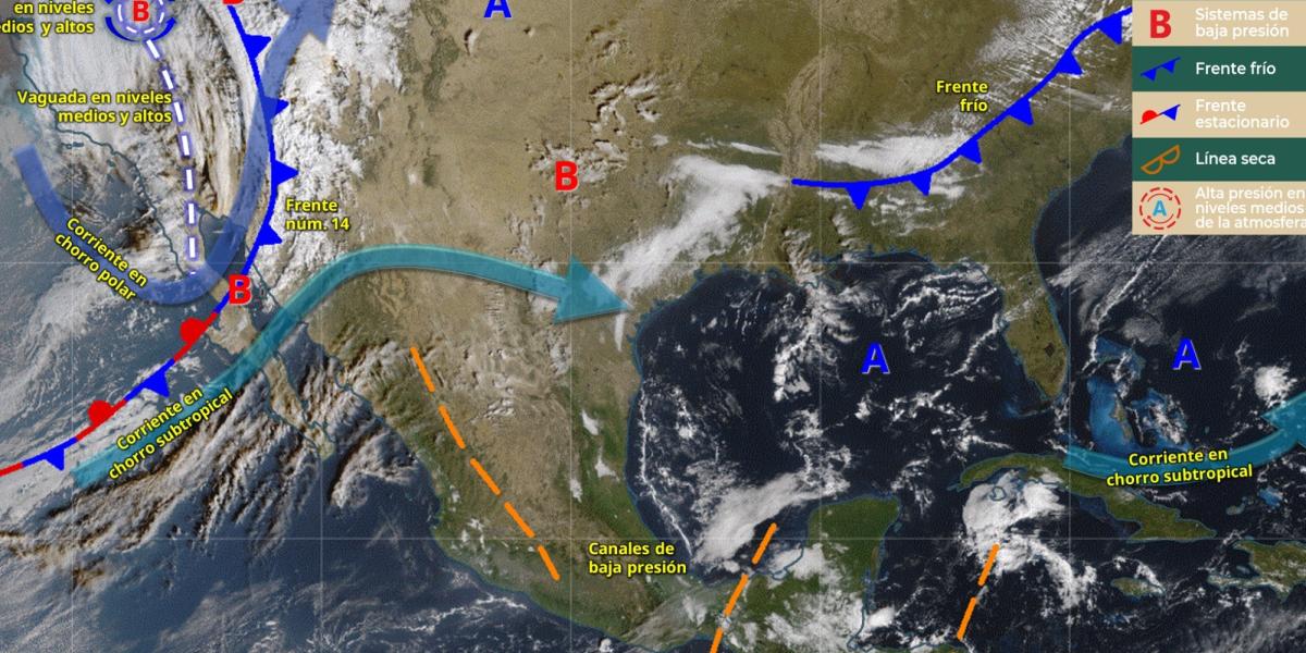 Mexico Climate: This is how cold fronts 14 and 15 will affect the country from Monday to Thursday