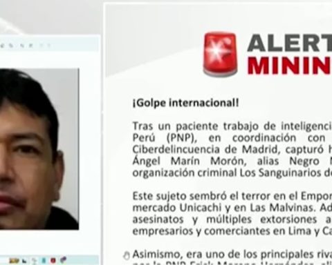 Mininter announces arrest of Ángel Marín Morón, alleged member of criminal network intervened in Spain