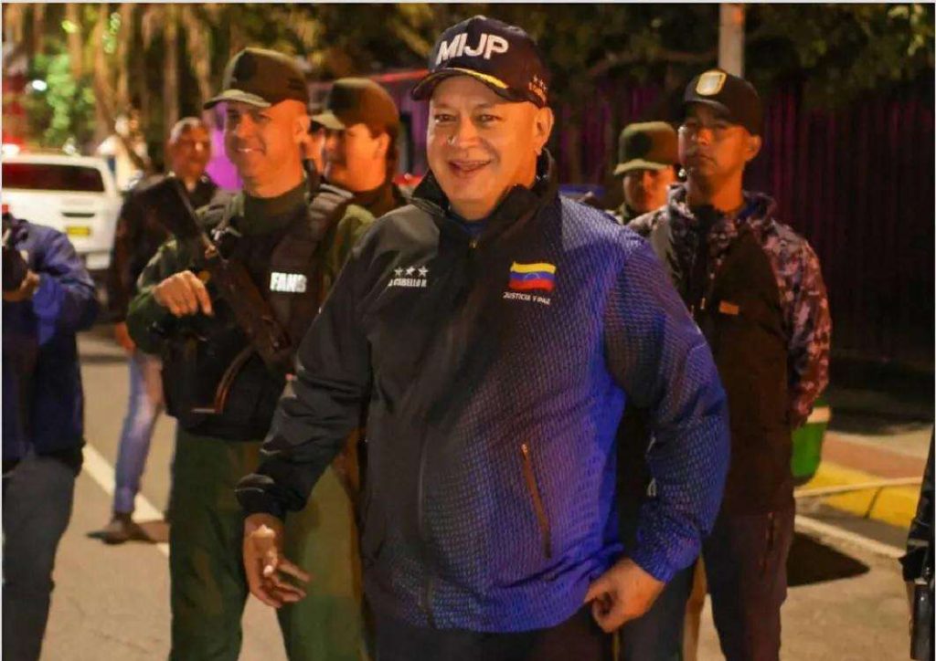 Minister Diosdado Cabello supervised security deployment in Caracas