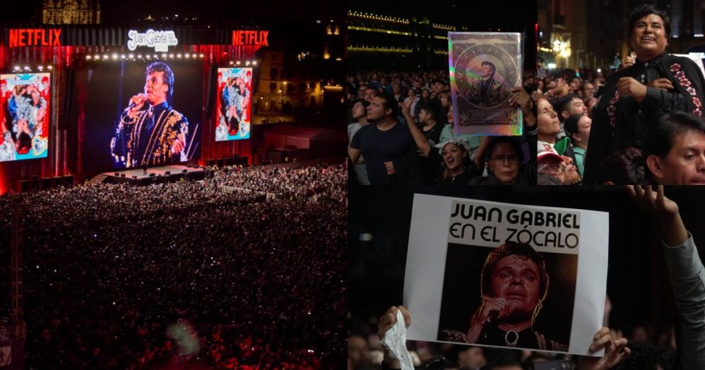More than 170,000 people sing Juan Gabriel's songs in the Zócalo