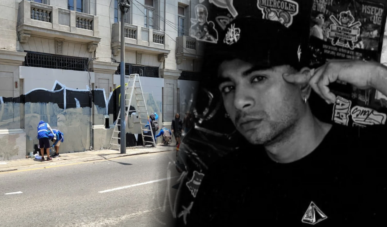 Municipality of Lima erases commemorative mural of Eduardo Ruiz one month after his death