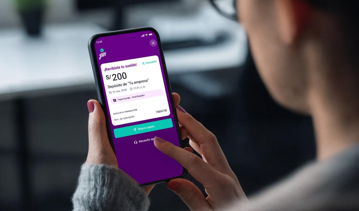 Now the Yaperos can receive their salary through Yape. In this note find out how