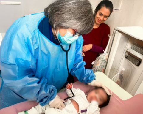 Oxapampino baby recovers after losing almost the entire abdominal wall