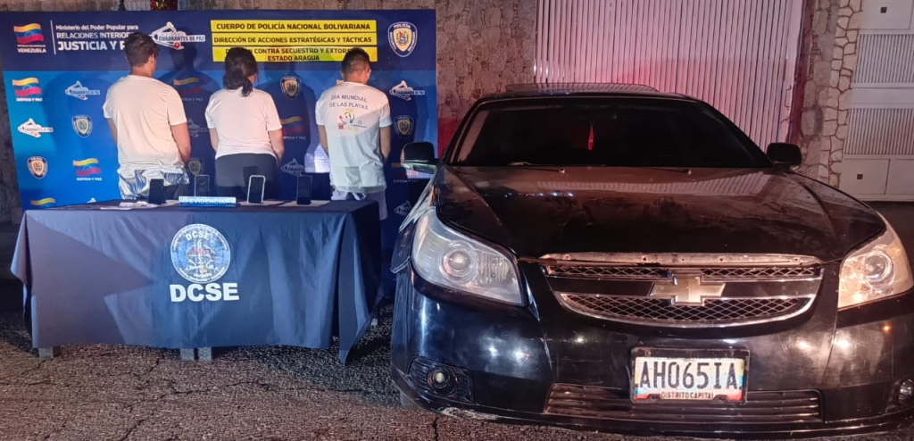 PNB captured three extortionists in Aragua